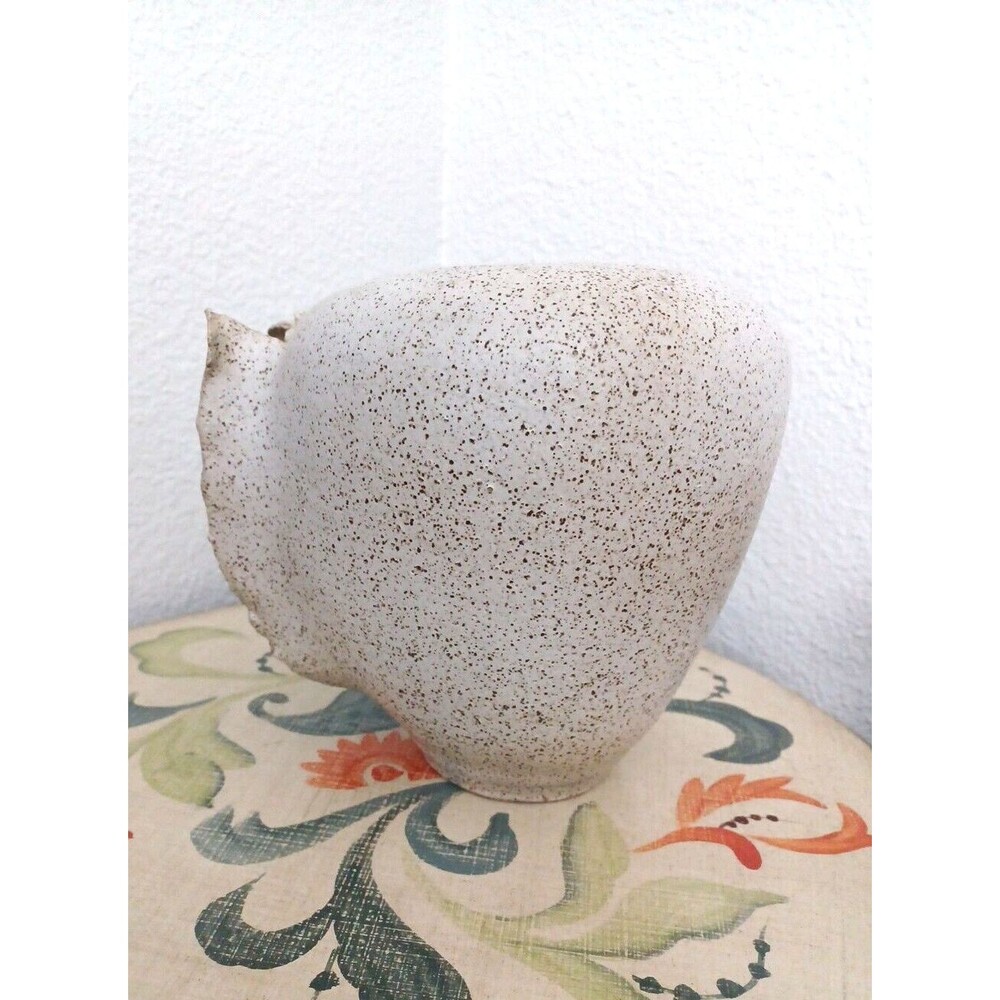 Mid Century Signed Emerging Face Art Pottery Vase by S. Porter Circa early 1970' - Picture 8 of 14